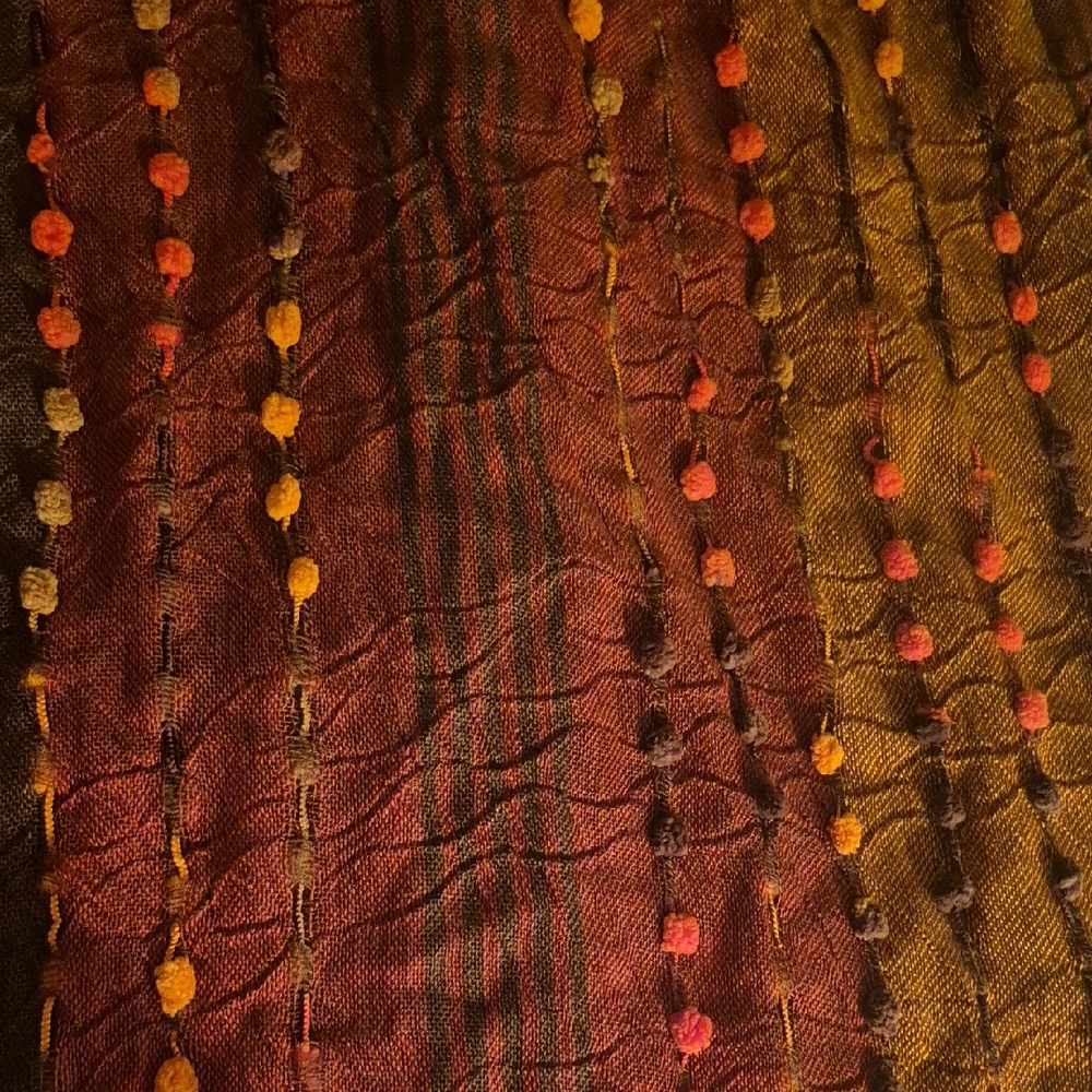 Chic Autumnal Striped Scarf